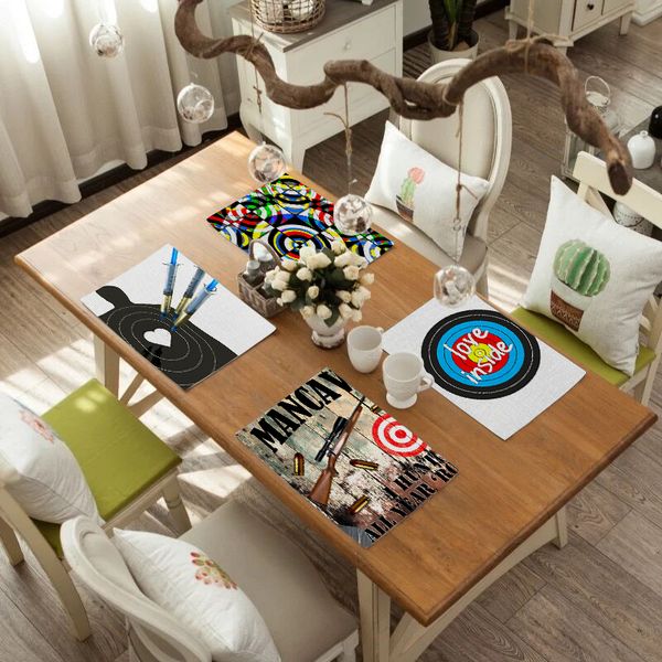 

colorful creative style placemat for dining table decoration accessories coasters cup coffee table mats kitchen home decor