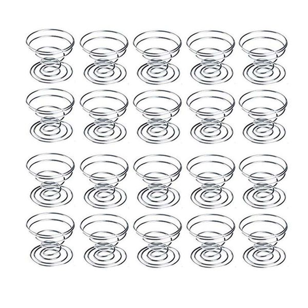 

20 pack air plant stand container tillandsia holder, iron wire stand plant display racks - silver