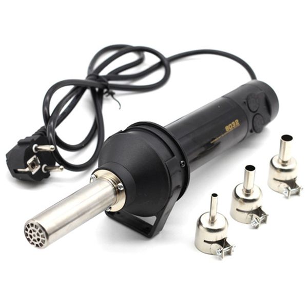 

220v portable bga rework solder station air blower heat tool 8032 hand-held air tool 3pcs nozzle eu plug