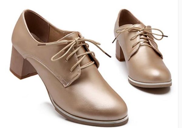 

2019 women's shoes in spring and autumn with new style high heel coarse heel round head @9046, Black