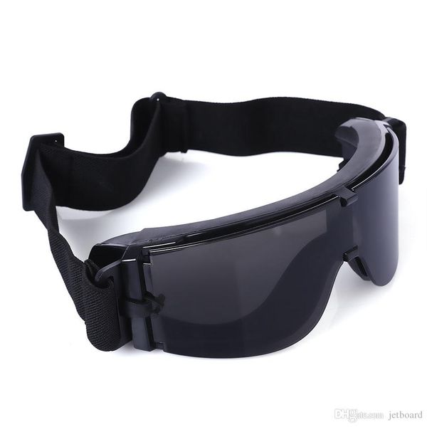 

x800tactical очки защитные очки с чехол для cs игра охота стрельба, Black