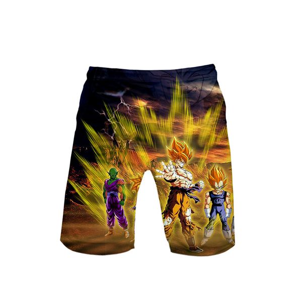

z goku 3d printed summer mens siwmwear mens beach board shorts briefs for men swim trunks swim shorts beach wear, White;black