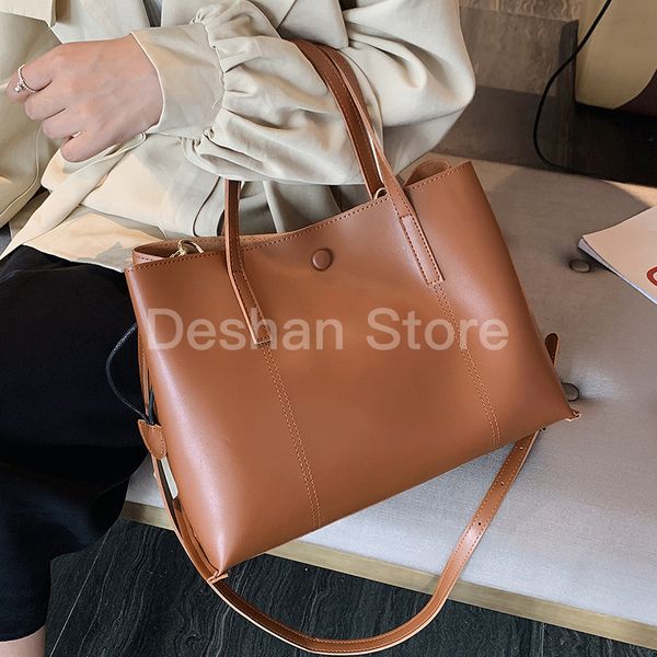 

color solid shoulder bags for women 2019 totes lady pu leather high capacity handbags and purses female hand
