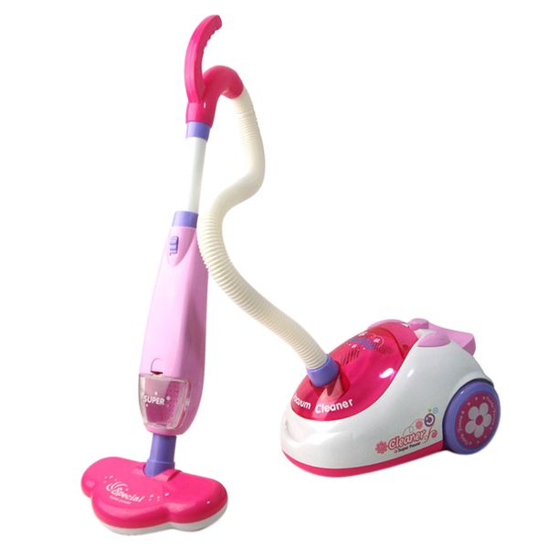 

пылесос с подсветкой и звуками для малышей, push pull cleaning pretend play set для детей от 3 лет и старше