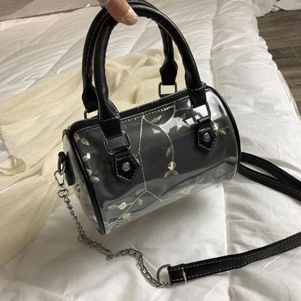 

подушка сумка женщины сумка плеча crossbody марлевого цветок вышивка леди путешествие сумка мини цепь сумка