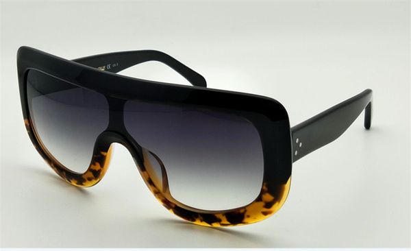 

wholesale- sunglass ce41377 audrey fashion sunglass women brand designer flap goggles sunglasses leopard with original case uv400 lens, White;black