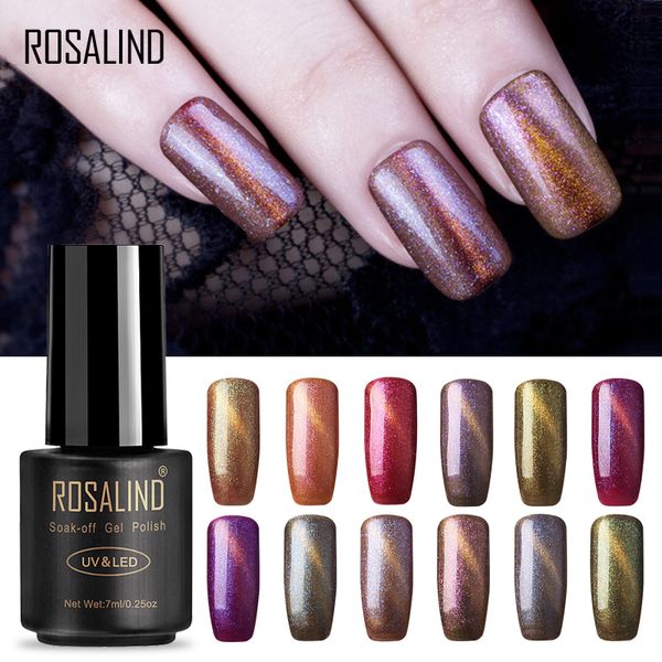 

rosalind brand cat eye gel nail polish vernis semi permanent uv nail art for a manicure gel primer coat varnish