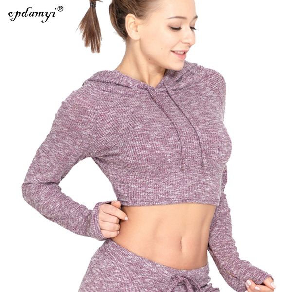

long sleeve shirt elegant fitness clothing female sports cropped hoodies jackets products female sports yoga, Black;blue