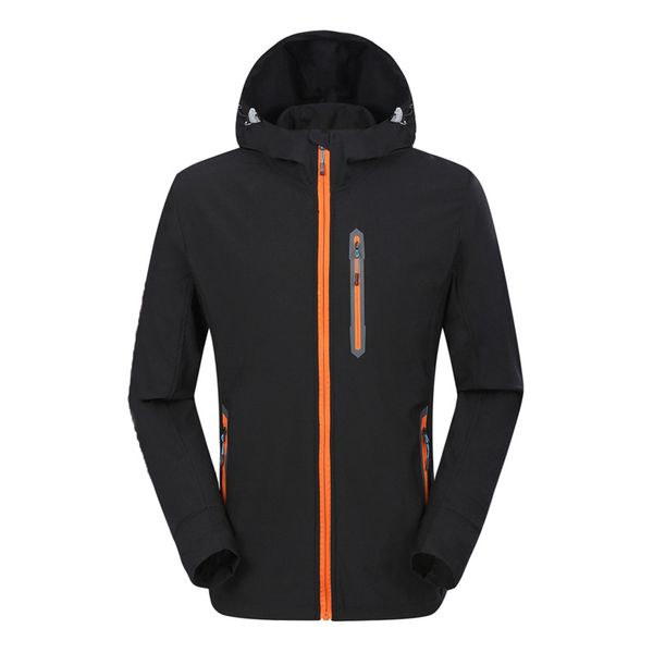 

casual jacket men breathable uv outdoor sports quick dry jacket men's watertight rain waterproof coat lightweight over coat, Tan;black