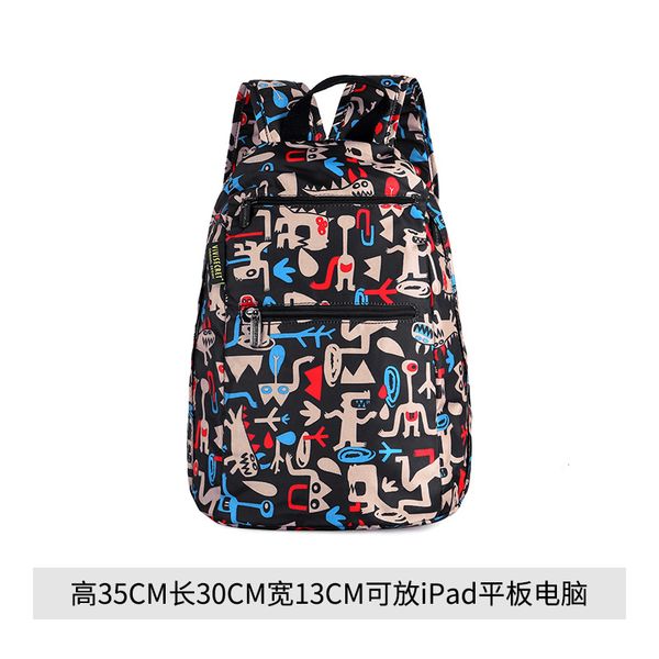 

in doubles shoulder bag schoolbag korean students on campus printing 2019 new junior high school students backpack bag theft