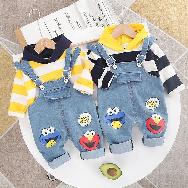 

2020 toddler boys clothes autumn kids girls clothes+pant 2pcs outfit children clothing suit for boys clothing sets 80cm-110cm, White