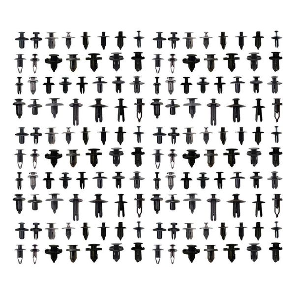 

150pcs car bumper leaf plate fender trunk screw rivets set plastic fastener clip