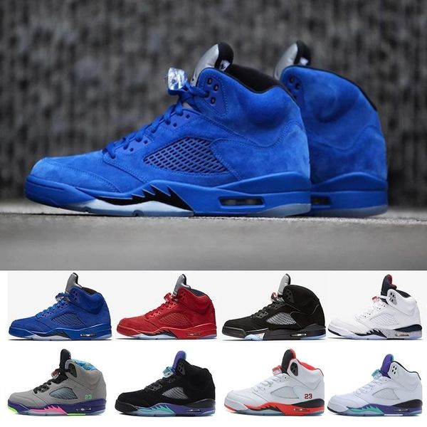 

новый 5 премиум тройной black mens женщина баскетбол обуви белый цемент красной замша blue metallic gold 5s спорт кроссовки нас 5.5-13