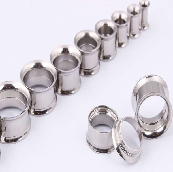 

мужчина женщина earlets калибр расширители расширитель пирсинг ювелирные изделия подарок высокое качество горячая распродажа, Silver