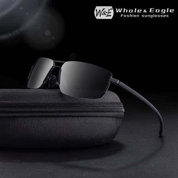 

w&e rimless sunglasses brand design men's driving sunglasses aviation sun glasses women's sunshade uv400 goggles, White;black