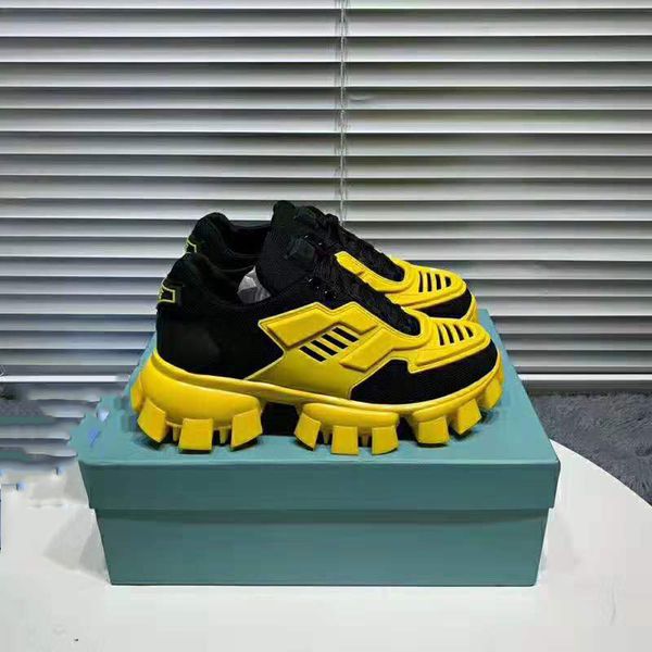 

новая мода дизайнер обуви cloudbust гром низкий топ открытый сетки мужчины женщины черный подошва обувь желтый повседневная обувь размер 35, Black