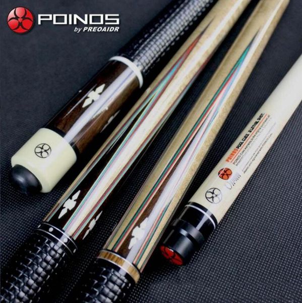 

poinos dk billiards cue pool 13mm ,11.5mm tip billiards stick nlaid and carved handle professional handmade billiard kit china
