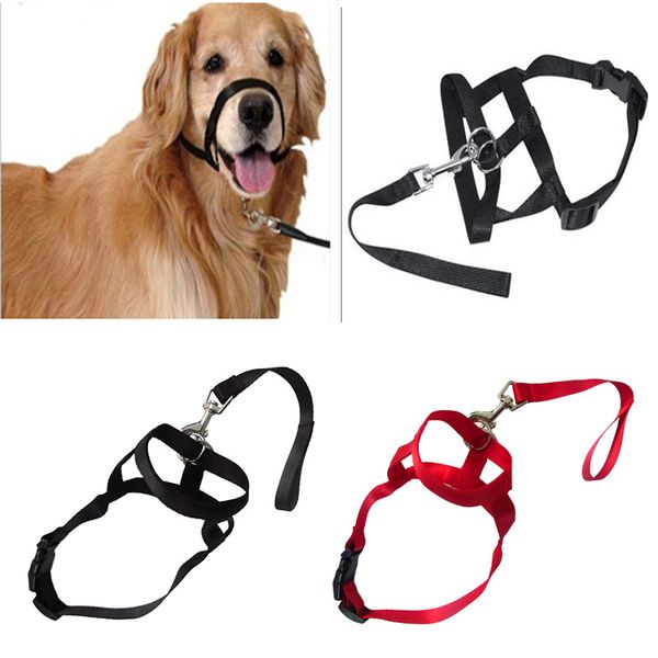 

собака рот морда регулируемая головка воротник walk training loop stop натяжение холтер pet принадлежности лучшая цена