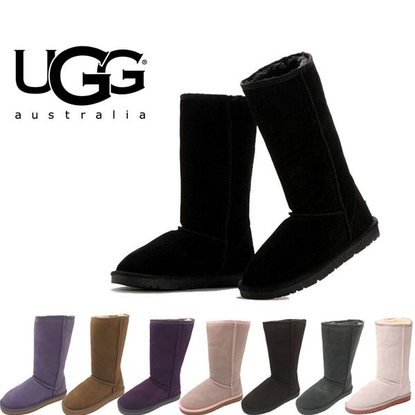 

Hight quality 13 ugg 5815 che tnut black gray au tralian cla ic cowhide winter warm now boot 5825 1873 women lady half knee boot
