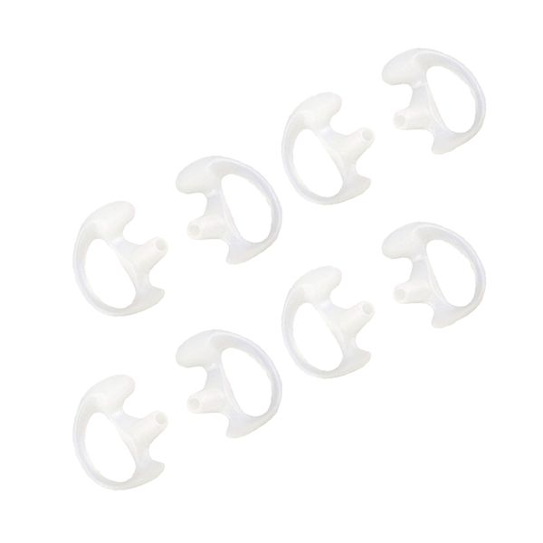 

8 pcs clear silicone earbud for walkie talkie covert acoustic