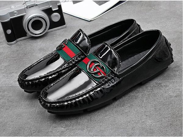 

2019 Плюс Размер 38-46 Мода Мужчины Обувь Для Вождения Скольжения На Дышащий Повседне