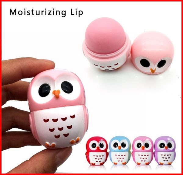 

lipstick organizer candy color owl shape moisturizing lip balm natural plant sphere lipstick fruit flavor lip pomade makeup beauty cosmetic
