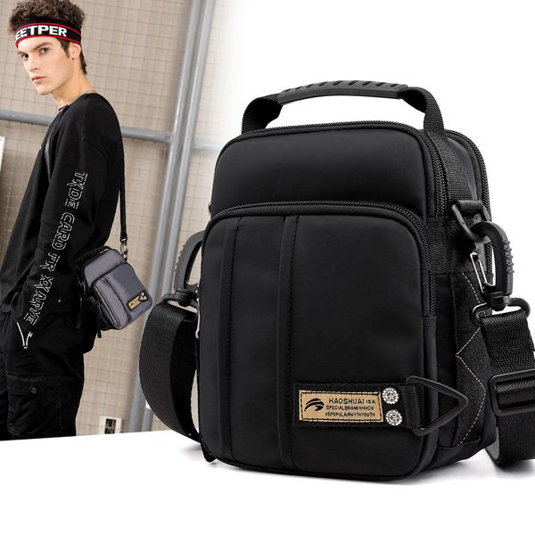 

men bag 2019 fashion mens shoulder bags casual belt messenger bag business men's zipper travel bags