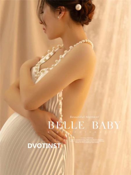 

dvotinst women pgraphy props maternity dresses pregnancy pearl performance white dress studio pshoot p clothes