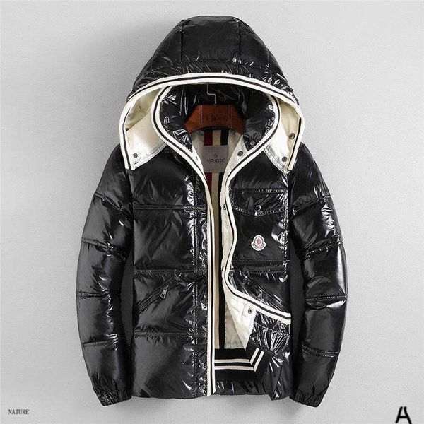 

mens brand jacket autumn down winter thick coat windbreaker down coat zipper fashion coat outdoor joggers jackets asian size winter, Black;brown