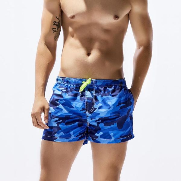 

men's sport pants beach shorts camouflage quick dry man's swim surfing running sports gym shorts summer swimwear plus size