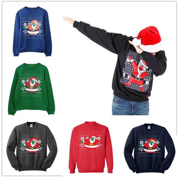 

unisex мужчины женщины санта свитер мужская одежда matching crewneck пара толстовка рождество свитер новое платье партии outfit, White