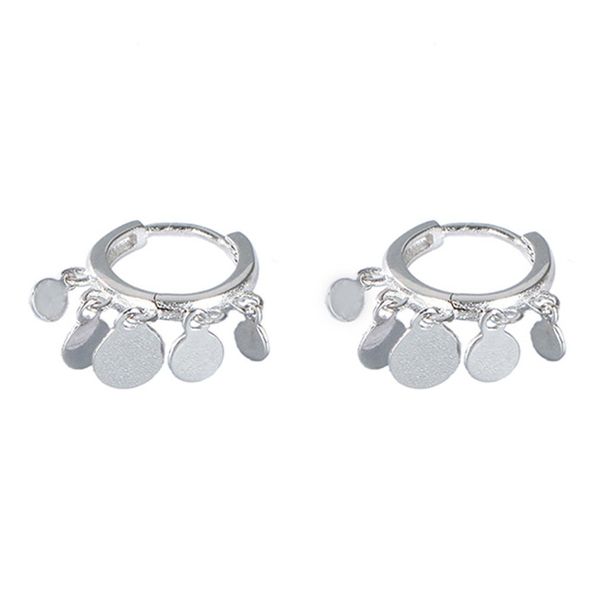

women's disc earrings 925 tassel earrings european and american fashion valentine's day gift, Golden;silver