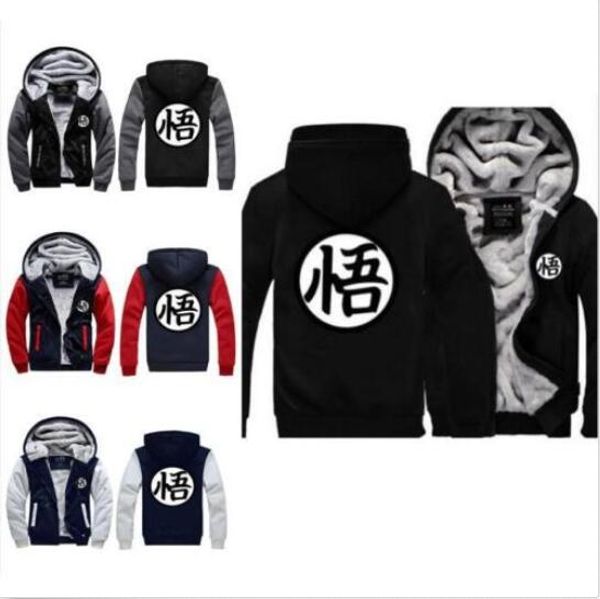 

new goku cosplay jacket sweatshirts thicken coat zipper hoodie