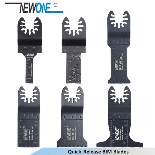 

newone quick-release 10/20/32/45/65mm bi-metal oscillating multitool renovator saw blades bim blades power tool accessories