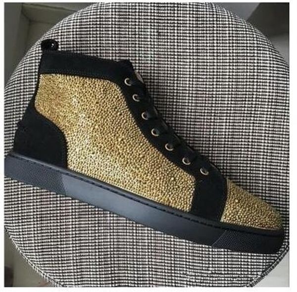 

men women black genuine leather with fashion low red bottom casual shoes, brand flat shoes grey ing