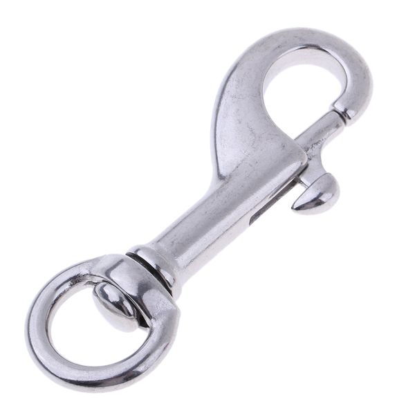 

diving clips, stainless steel swivel eye snap hook dive single ended swivel eye bolt hook buckle dog clip gear equipment 68mm