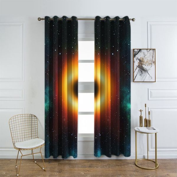 

black hole space shower curtain galaxy with stars and black hole mysterious celestial magic astral universe view fabric curtains