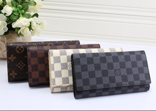 

2019 whole ale bottom lady long wallet multicolor de igner coin pur e card holder women cla ic 13 loui 13 vuitton, Black