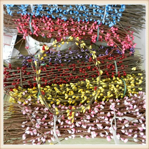 

40cm paper wrap line artificial dry flower bracelet headband wreath diy material wreath rattan cane stems