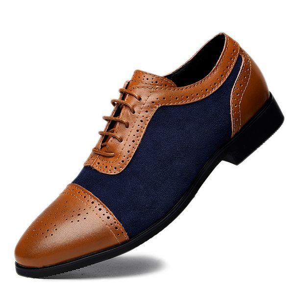 

popular mens oxford leather shoes fashion party formal men shoes brand business shoe for men plus size 48 wedding dress shoe man, Black