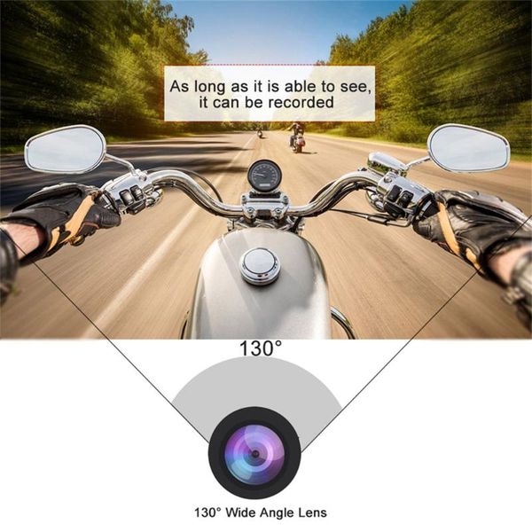 

130 degree wide angle motorcycle locomotive driving recorder hd 1080p night vision split front and rear double lens car