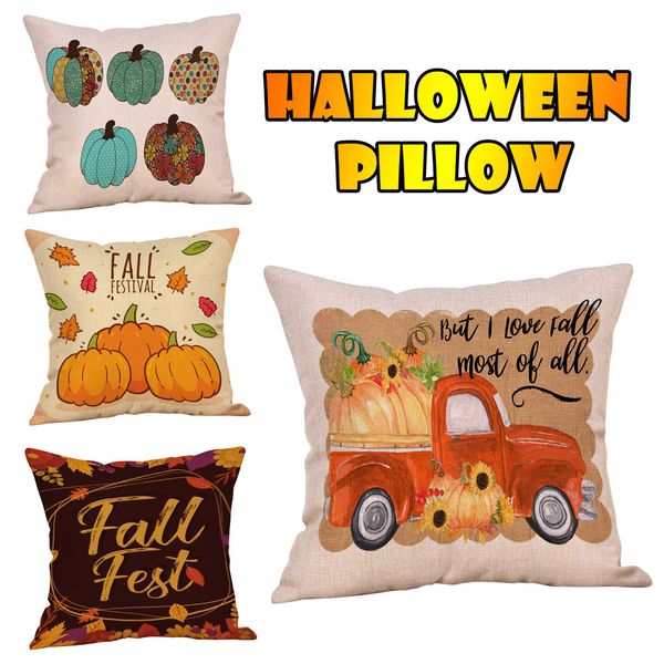 

halloween home car bed sofa decorative letter pillow case cushion cover pillowcases throw sofa seat case car bed