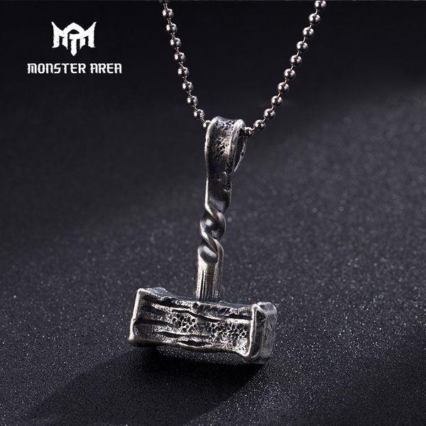 

lockets monster area vintage silver pendant punk classic brave hammer style