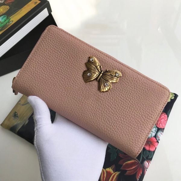 

bags artwork fashion metal butterfly cowhide genuine leather antique gold hardware parts zipper card pocket cluth bag