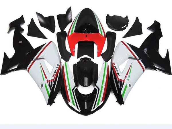 

4 gifts new abs motorcycle fairings set fit for kawasaki ninja zx-10r zx10r 2006 2007 06 07 10r white green black
