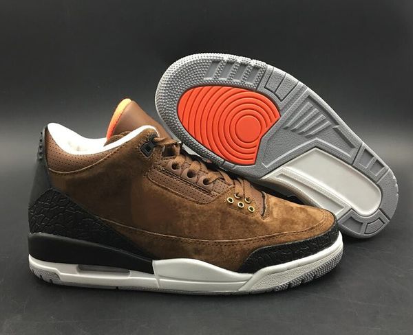 

new custom 3 jth nrg coffee brown black white designer basketball shoes comfort iii justin timberlake luxury sports sneakers with box, White;red