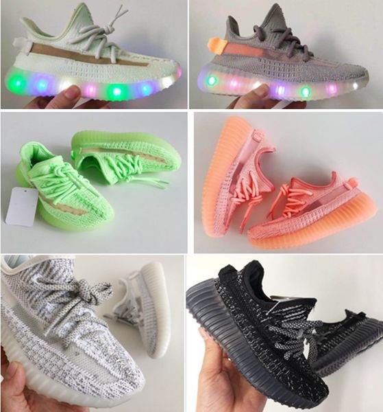 

kids running shoes baby boy girl clay static kanye west beluga 2.0 toddler sneakers youth children athletic sports shoes, Black