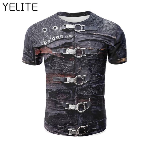 

yelite t shirt short sleeve bracketed warrior 3d printed t shirt 2019 pullover summer hip-hop fashion hip-hop ancient rome new, White;black