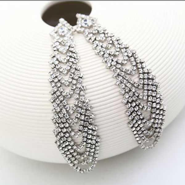 

fashion full bore ear nail exquisite earrings popular earring ornaments, Golden