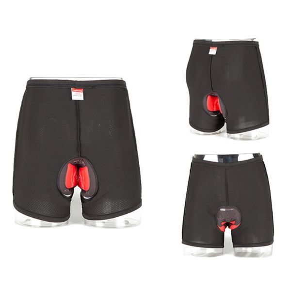 

cycling shorts men's riding underwear silicone / breathable comfortable quick-drying mountain bike bicycle pants moisture wicking, Black
